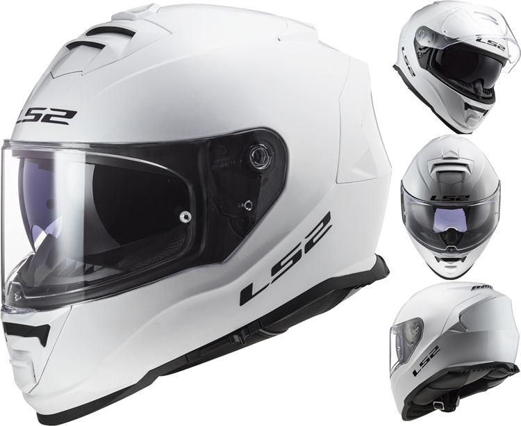 CASCO MOTO LS2 INTEGRAL FF800 STORM II BLANCO SOLIDO 22-06 M